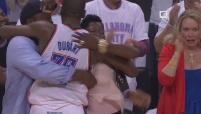 tears of joy, after winning the western conference finals